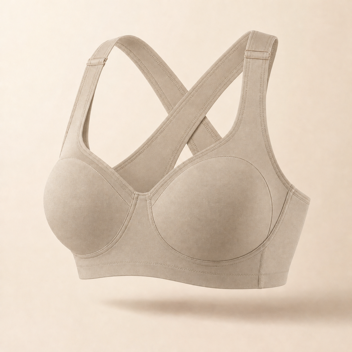 AlignSoft Support Bra in Sand
