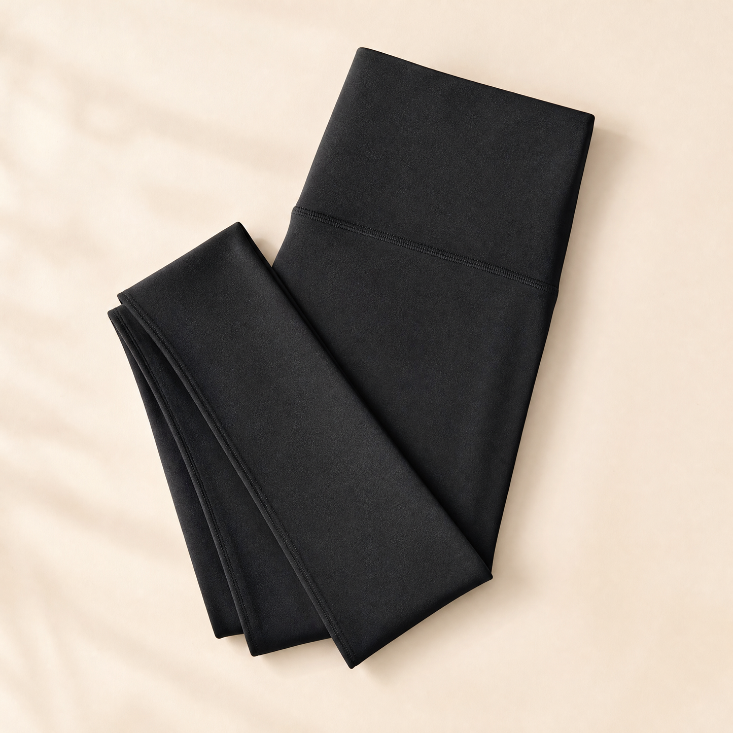 GentleFlex Supportive Legging in Black, fabric and fit detail view